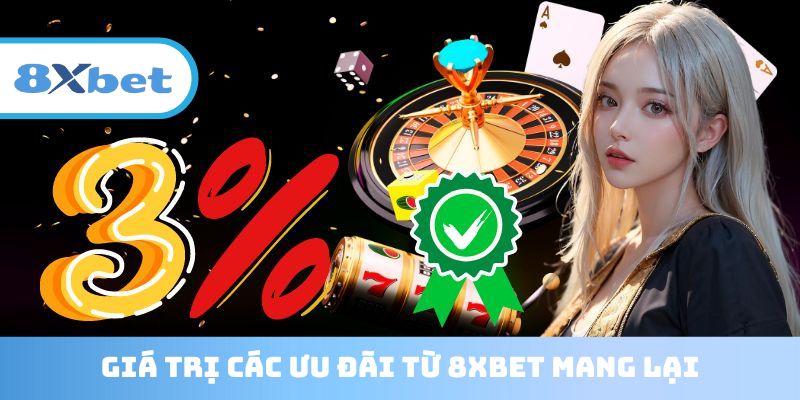 Những giá trị từ khuyến mãi 8XBET